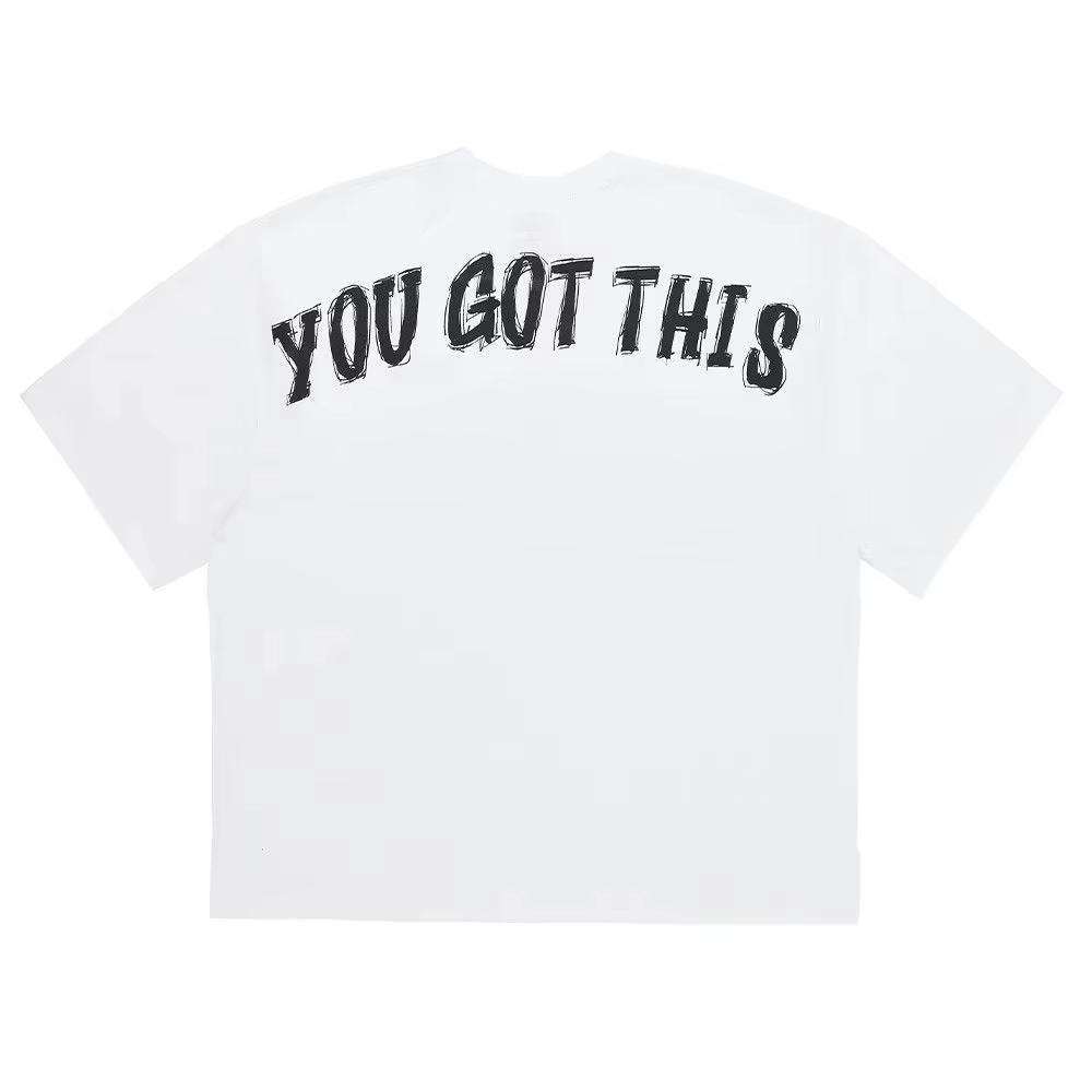 Fashion Gym Summer Sports Fitness Short Sleeve Tshirt Unisex YOU GOT THIS Loose Letter Print Running Training Casual Trendy Tops