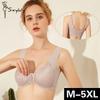 Female M-5XL Front Closure Plus Size Bra Lace Push Up Bra Underwear Crop Top Women Seamless Brassiere Lingerie