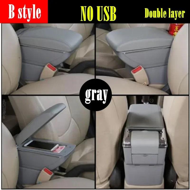 For Ford Focus mk1 Armrest Box For For Ford Focus mk1 Universal Car Armrest nterior Parts Center Storage box with USB LED light