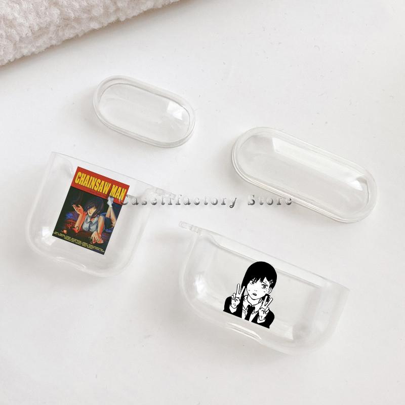 Чехол для Airpods с изображением бензопилы, мягкий защитный чехол для Airpods 1 2 3 Pro, милый мультяшный чехол Pochita Power для AirPods, чехлы в виде ракушки