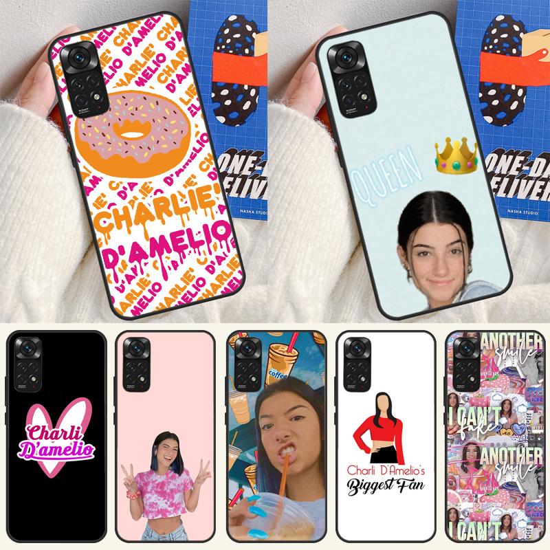 Charli D'Amelio Case For Xiaomi Redmi Note 13 12 11 9 10 14 Pro 10S 11S 12S Cover For Redmi 13C 10C 12C 14C
