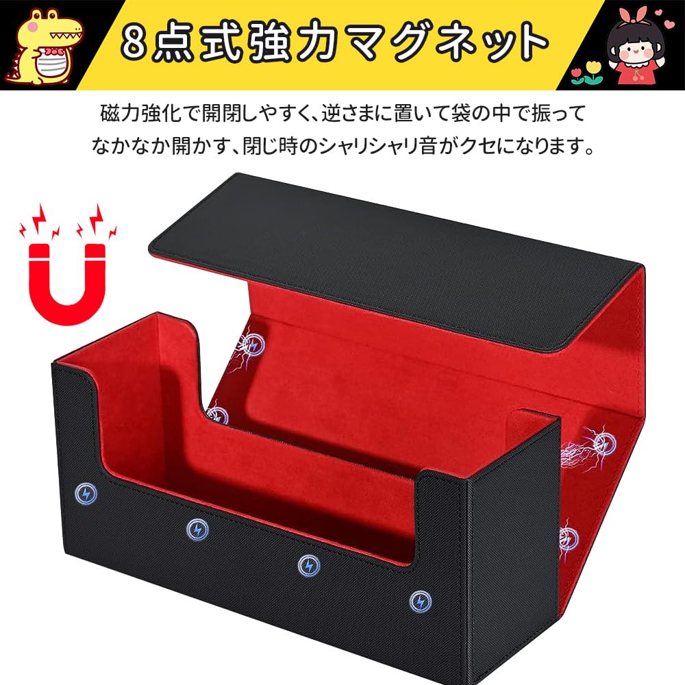 LIUDU Magnetic Loader Case Storage Card Loader Deck Case Большая емкость вмещает до 36 карт Магнитная застежка для хранения Загрузчик из искусственной кожи вмещает 36 карт