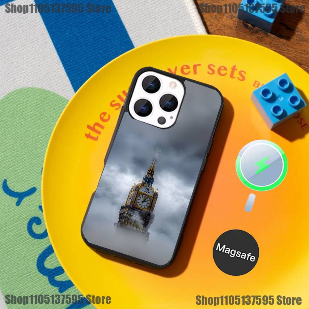 Мусульманский и Кааба Чехол для телефона для iPhone 17,16,15,14,13,12,11,Pro,Max,Plus,Mini,SE4,E Магнитный Magsafe Беспроводная зарядка