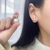 French Elegant Imitation Pearl Stud Earring for Korean Fashion Jewelry Party Women's Sweet Valentine's Accessories