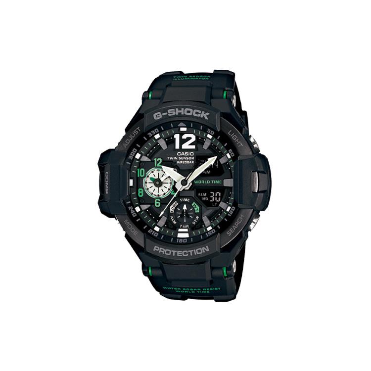 Casio Мужские часы серии MASTER OF G-AIR Черные часы GA-1100-1A3ER GA-1100-1A3ER