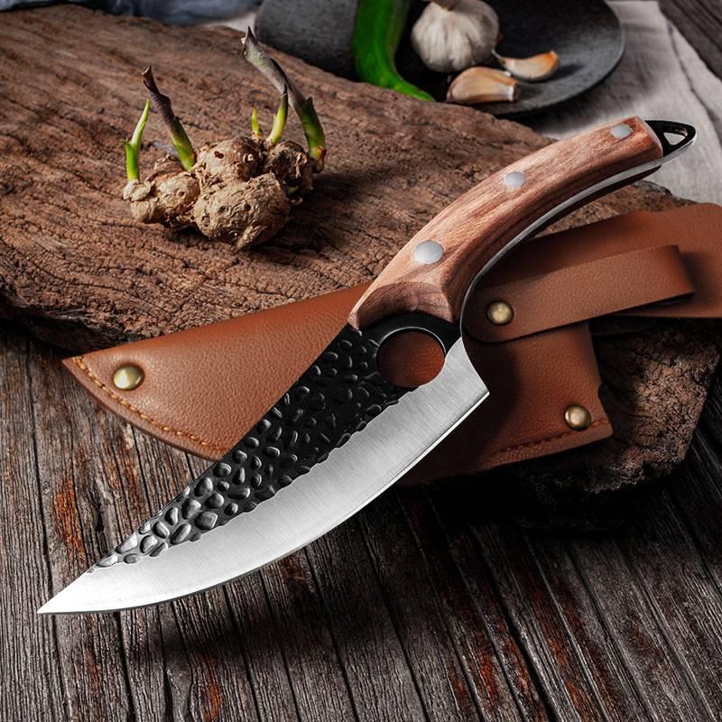Handmade Stainless Steel Kitchen Chef Boning Knife Fishing Knife Meat Cleaver Cooking Cutter Butcher Knife