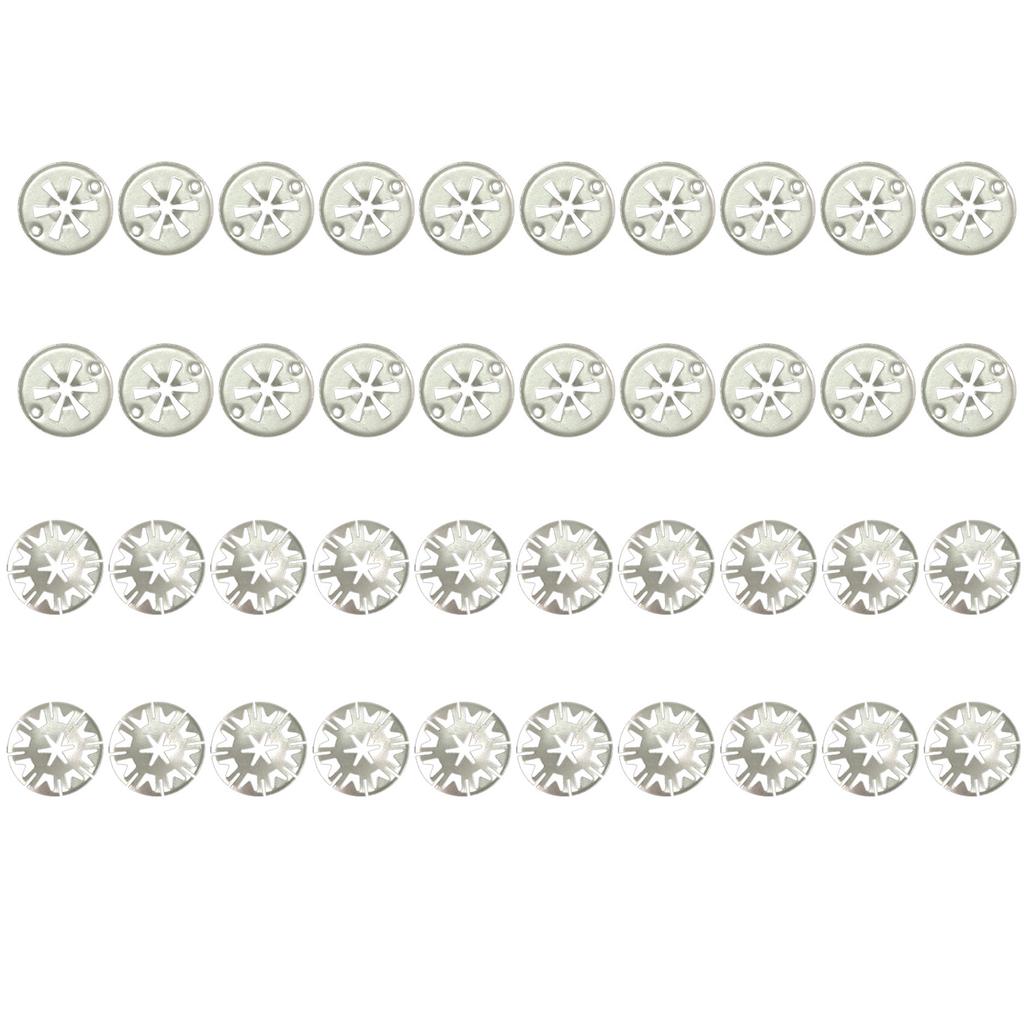 Зажимы для теплозащитного экрана Зажимы для теплозащитного экрана выхлопной системы Металлические стопорные звездообразные шайбы Крепления для теплозащитного экрана днища 30 мм