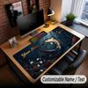 Koi Fish Theme Custom Mouse Pad Personalized With Name Text Customized Desk Mat For Office Home Decor