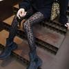 Леопардовый узор женские готические сексуальные тонкие колготки полупрозрачные эластичные облегающие колготки женские чулки и чулочно-носочные изделия