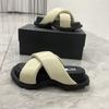 Мягкие тапочки с открытым носком на толстой подошве для летней верхней одежды для женщин премиум-класса, ретро, 2025, летние новые тапочки для хлеба