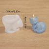 Home Decoration Gifts Cute Cat Silicone Mould DIY Aromatherapy Candle Mould 3D Pet Cat Candle Mold