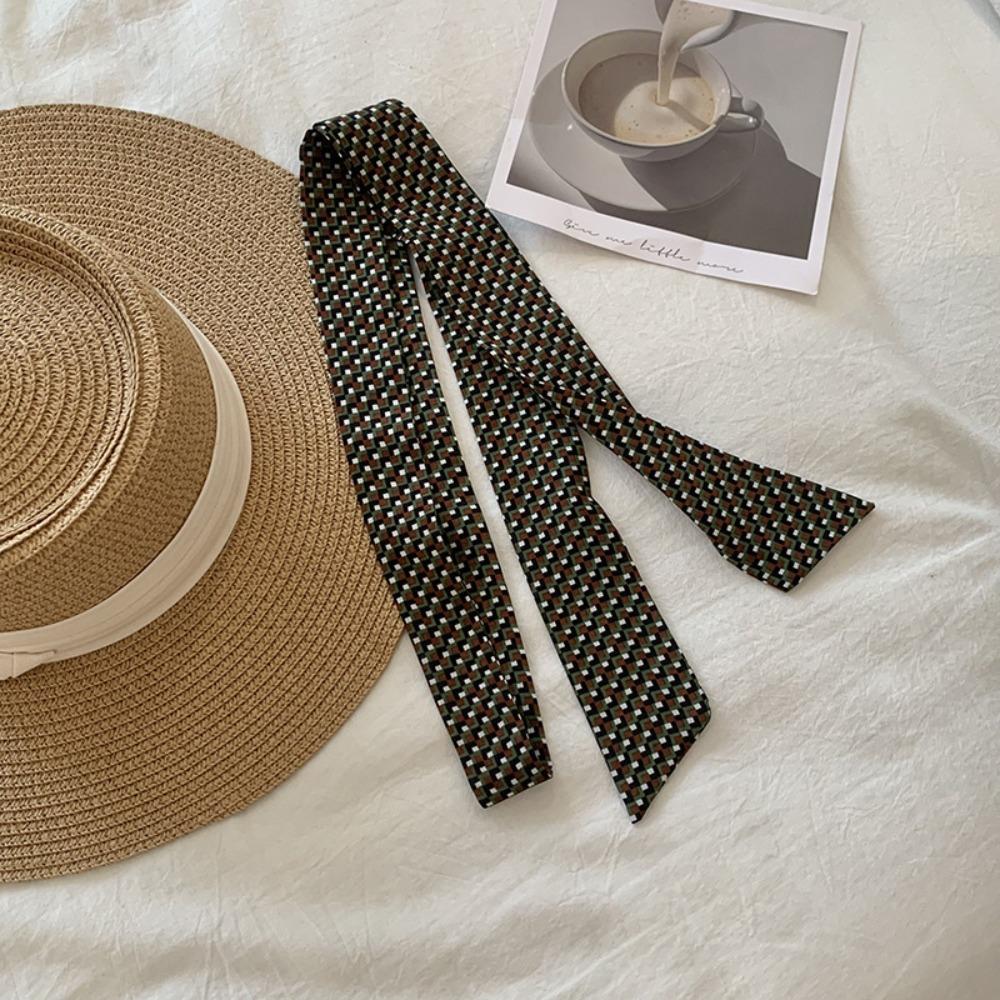 Korean Long Silk Scarf Summer Hair Band Fashion Long Scarfs For Women