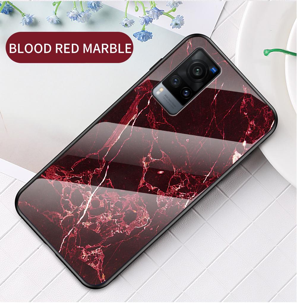 Чехол для Vivo S1 V11 V15 V17 V20 X60 Pro V11i V19 Neo V20 SE Y11 Y11D Y12i Y19 U20, чехол из мраморного закаленного стекла, задняя крышка
