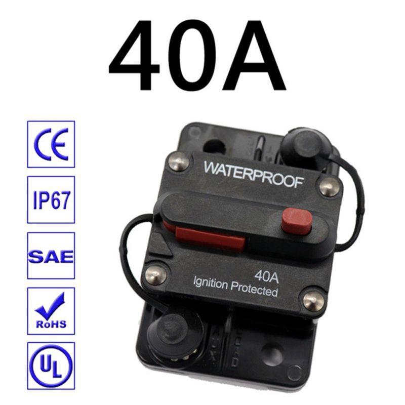 30A 40A 50A 60A 70A 80A 100A 120A 150A 200A 250A 300A AMP Автоматический выключатель Предохранитель Сброс 12-48 В постоянного тока Автомобиль Лодка Авто Водонепроницаемый