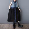 Sleeveless Plus Size Denim Vintage Patchwork New In Dresses for Women Casual Loose Long Summer Dress