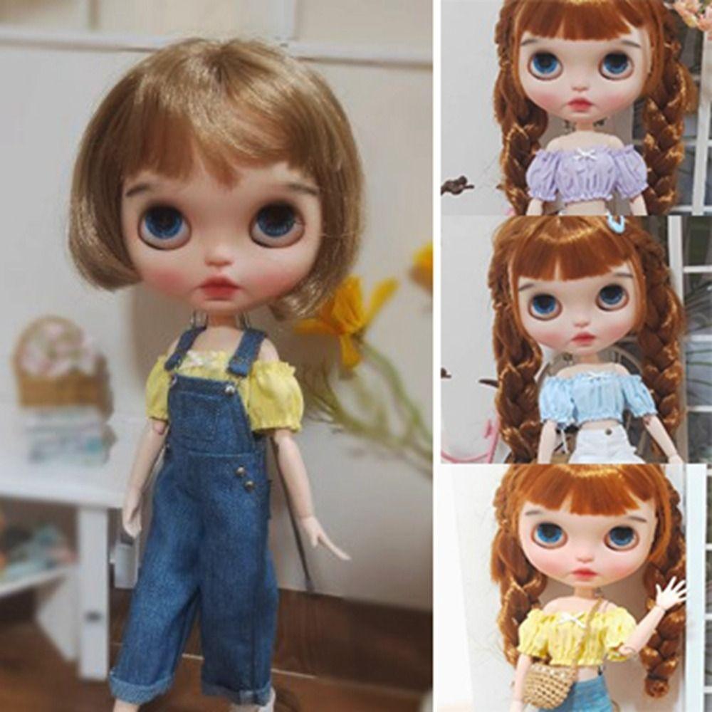 Милые джинсовые брюки, рубашка, модная футболка принцессы, одежда для кукол azone ob24 для кукол blythe