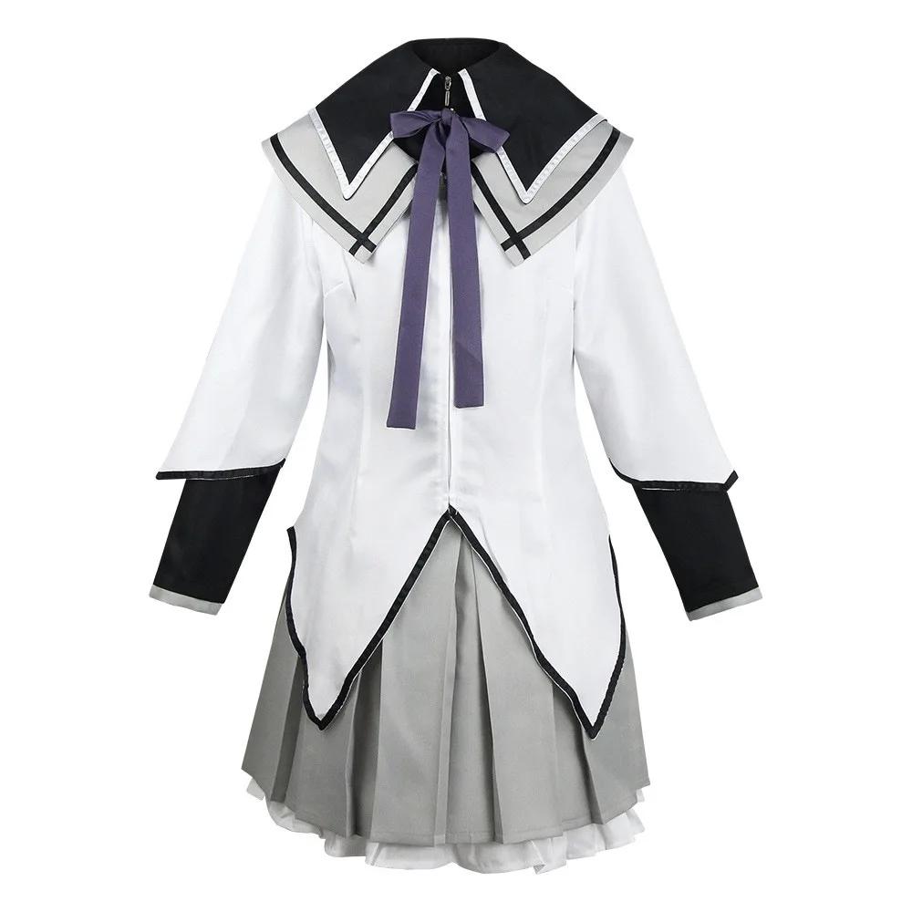 Костюм для косплея Канамэ Мадоки, парик, аниме Puella Magi Madoka Magica, розовое бальное платье, униформа для Хэллоуина, наряд для женщин, для девушки