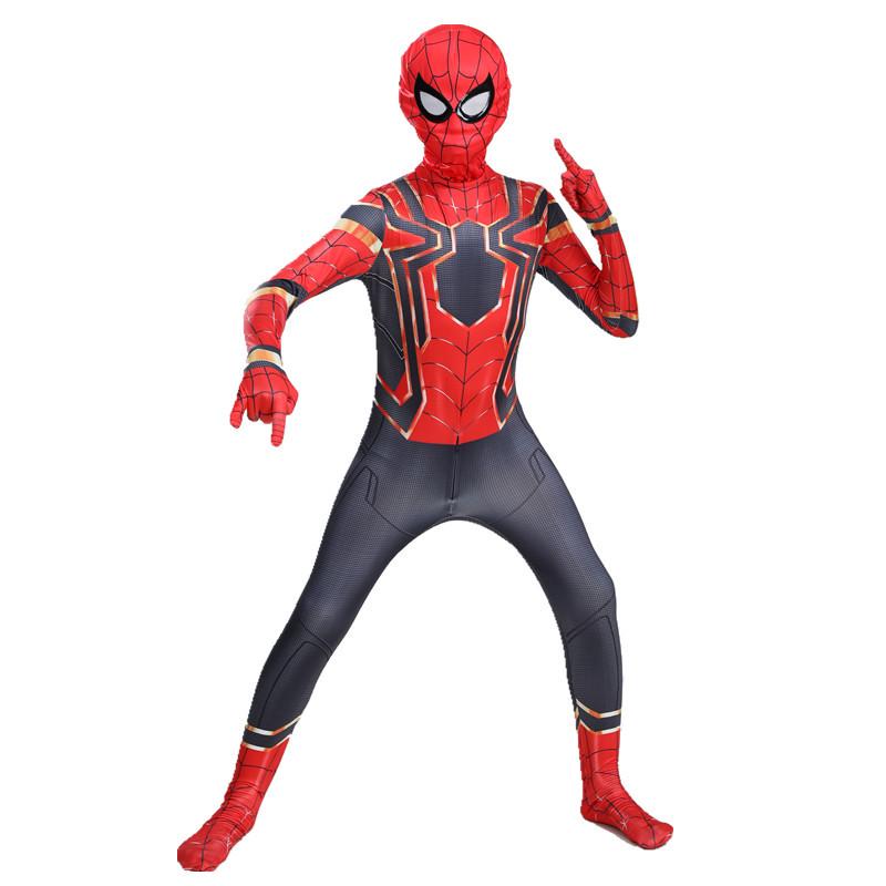 Halloween Star-Shine Spider-Man Jumpsuit: Far From Home Cosplay Miles & Gwen
