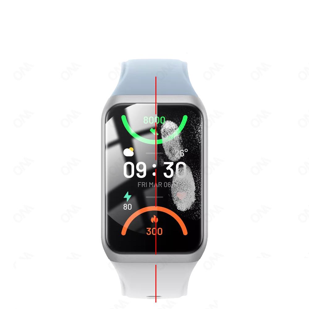 100% Brand New High Quality 5 Pieces 5D Curved Screen Protector For OPPO Band 2 Smart Watch Full Cover Protector Accessory (Non-Glass)