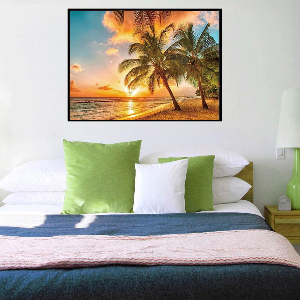 5D алмазная живопись «сделай сам» морской пейзаж, здание, полный бриллиант, ручная работа, алмазная вышивка, мозаичный узор, украшение дома, подарок на Новый год