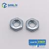 German Standard Low Profile DIN439 Galvanized Hex Nut, Carbon Steel.