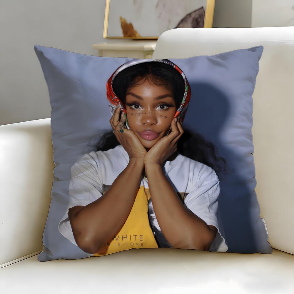 popular singer SZA Cushion Cover Soft & Easy-Wash Pillow Case – Versatile for Couch, Bed, Travel and Office