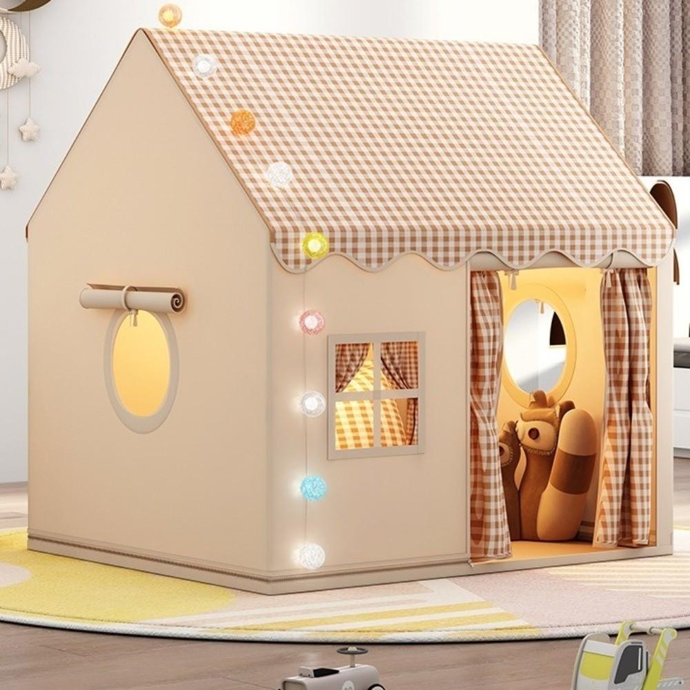 Double Curtains Kids Play Tent Foldable Toddler Tent Gifts Children's Castle Tent Children Toys