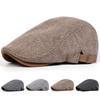 Мужские ретро кепки газетчика в клетку «гусиная лапка», британские шляпы художников, весенне-осенние регулируемые плоские кепки, хип-хоп береты