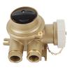 Marine Brass Junction Box Socket with Switch CZKH2023 10A Excellent Electrical Conductivity IP56