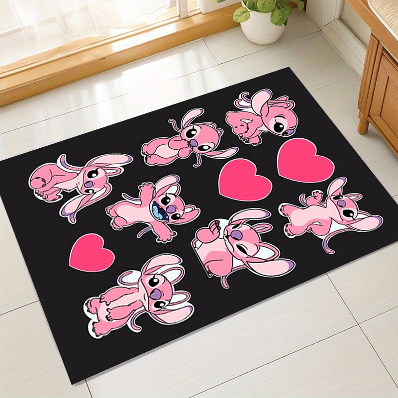 1pc Cute Pink Stitch Character Rug for Home Decor, Office Carpet, Chair Cover, Outdoor Mat, Gift Ideaz049076