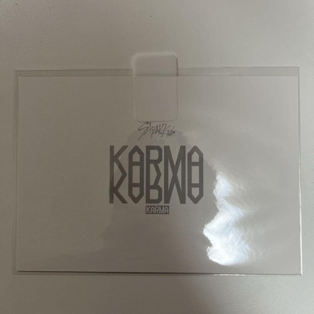 [Б/У] Американская KARMA skzshop автограф открытка Сынмин SKZ