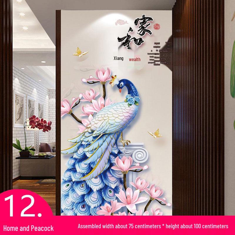 Самоклеящиеся настенные наклейки в китайском стиле для декора гостиной и спальни