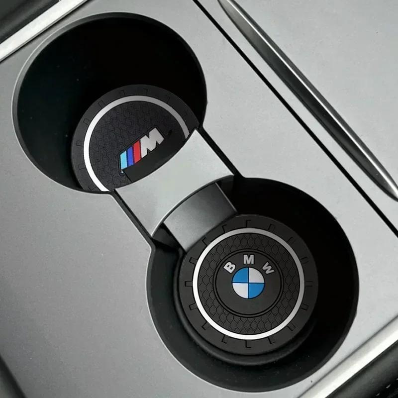 XXALI 1 E60 For BMW Car Coaster Water Cup Bottle Holder Mat Anti-Slip Pads For Bmw E46 E90 E60 F10 F30 E39 E36 F20 E87 F20 F40 E88 M M2