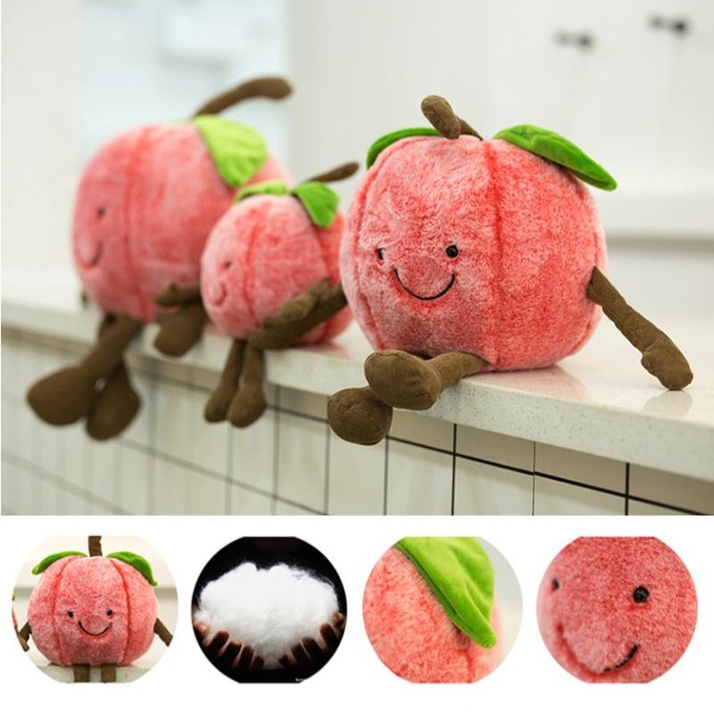 Cartoon Cherry Expression Plush Pillow Cute Fruit Stuffed Toy For All Ages 35cm 50cm 60cm