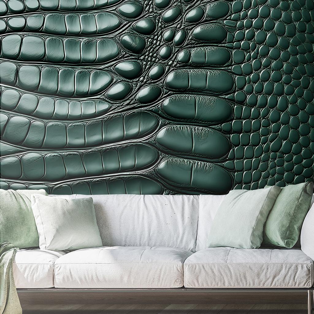 Обои Зеленая змеиная кожа