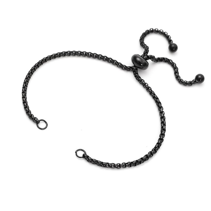 5Pcs/Lot Newly Titanium Steel Pull-out Style Extension Chain DIY Jewelry Making Adjustable Bracelet Accessories Wholesale