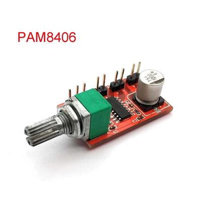 Цифровая плата усилителя мощности PAM8406, плата усилителя мощности для динамика с костной проводимостью с потенциометром громкости