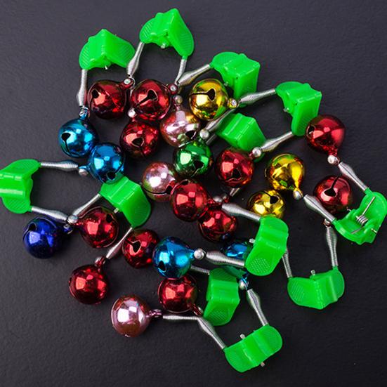 10Pcs Fishing Bite Alarms High Sensitivity Loud Sound Universal Simple Installation Fishing Rod Bells Fish Bites Indicators