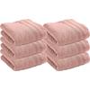 Set of 6 "Spa" Terry Towels 50 X 100 Cm / 400 Gr/m² - "Spa" Old Pink