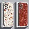 Терраццо Абстракции Черепаха Чехол для Телефона Для Samsung S 9,10,21,30,22,23,24,25,Ultra,Plus,Lite,FE,4,5G Черный Мягкий Точный