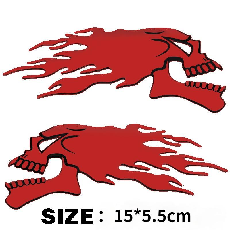 2 шт./пара Хэллоуин 3D Серебряный Хром Призрак Голова Черепа Авто Мотоцикл Стикер Автомобиля Стайлинг Украшения Эмблема Наклейки Наклейки