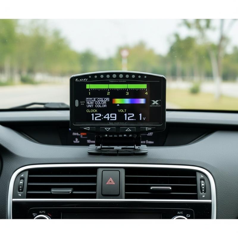 Car Smart OBD2 Auto Meter Speedometer Mini Digital Water Temperature Car Gauge OBD2 Monitor Lufi X1 HUD