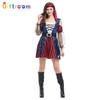 Sexy Bright Pirate Lady Pirates of the Caribbean Holiday Party Costume