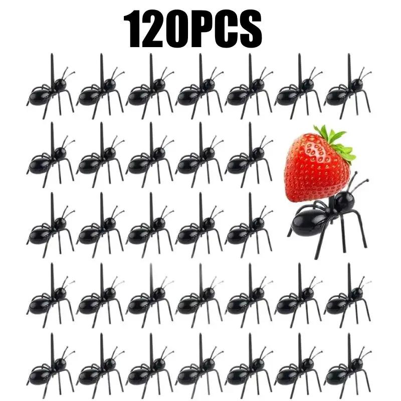 Animal Shaped Appetizer Forks Reusable Ant Toothpicks Fruit Dessert Tools Party Snack Picks Wedding Events