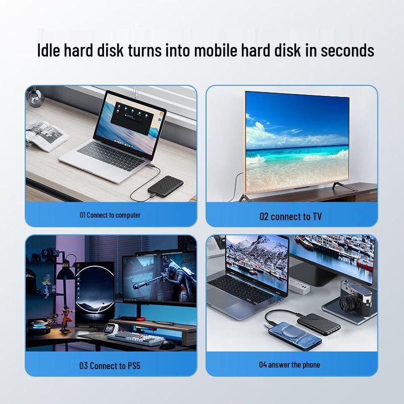 ORICO 2.5" SATA SSD/HDD External Enclosure for Laptops