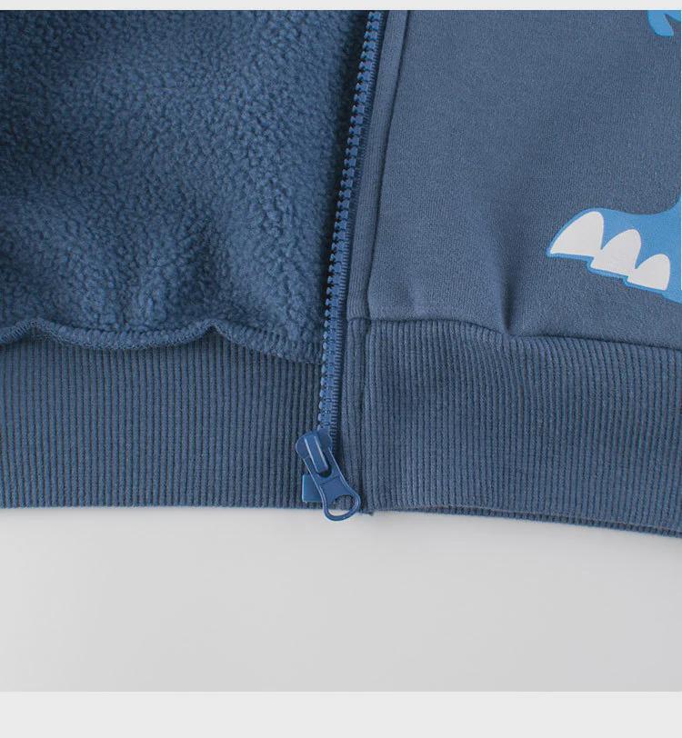 27kids Куртка с капюшоном и подкладкой из бархата на молнии для мальчиков - Коллекция Осень/Зима