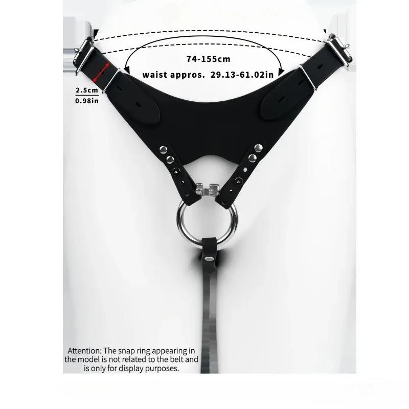 Auxiliary Chastity Belt PU Leather Band For Metal Cock Cage Belts Male Chastity Cage Accessory Harness Sex Toys For Men