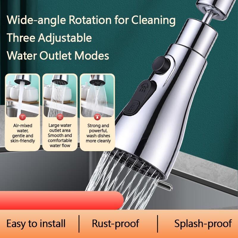 1 шт., кухонный смеситель, универсальное удлинительное устройство, экономия, поворотная на 360 ° шаровая насадка, переходник для крана, запасные части для раковины, кухонные аксессуары