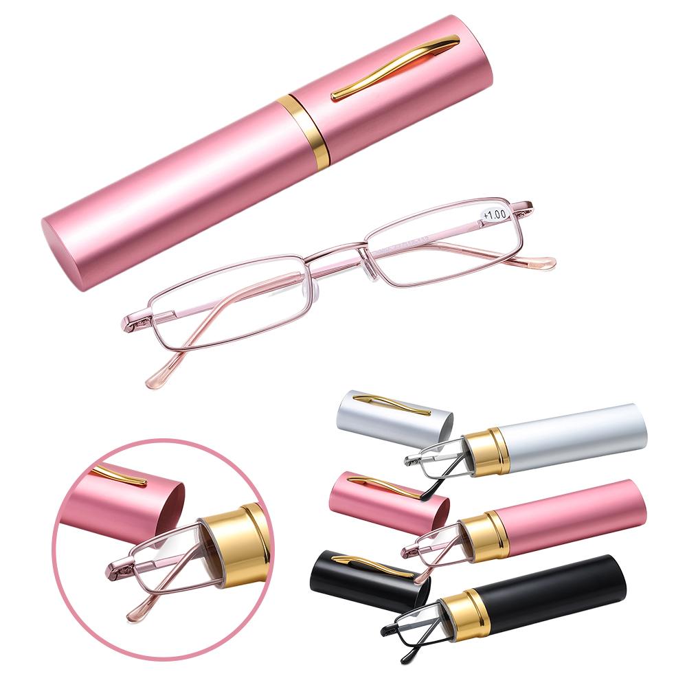 Mini Reading Glasses For Older Portable Small Pen Holder Light High-definition Suitable Reading L3I6