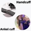 SM секс-игрушки плюшевые кожаные наручники и наручники для ног связывающие реквизиты сексуальное ограничение дразнящие пары товары для взрослых